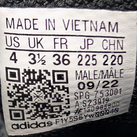 Adidas Icon 7 Bounce Baseball Mens Cleats Size 4 Black White S23919 - Picture 12 of 12